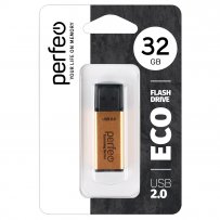 Флешка USB 32GB 2.0 Perfeo E03 economy series Gold