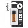 Флешка USB  4GB 2.0 Perfeo E03 economy series Gold