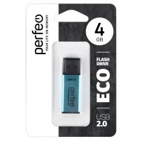 Флешка USB  4GB 2.0 Perfeo E03 economy series Blue
