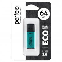 Флешка USB 64GB 2.0 Perfeo E03 economy series Green