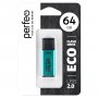 Флешка USB 64GB 2.0 Perfeo E03 economy series Green