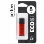 Флешка USB  8GB 2.0 Perfeo E03 economy series Red