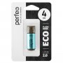 Флешка USB  4GB 2.0 Perfeo E04 economy series Green