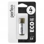 Флешка USB  4GB 2.0 Perfeo E04 economy series Silver
