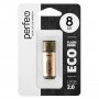 Флешка USB  8GB 2.0 Perfeo E04 economy series Gold