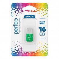 Флешка USB 16GB 2.0 Perfeo M02 Green