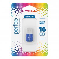 Флешка USB 16GB 2.0 Perfeo M02 Blue