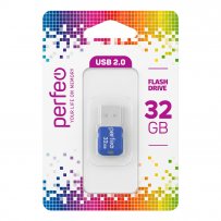 Флешка USB 32GB 2.0 Perfeo M02 Blue