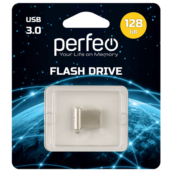 Флешка USB  128GB 3.0 Perfeo M06 metal series