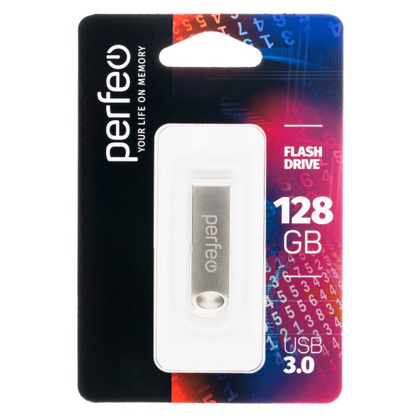 Флешка USB  128GB 3.0 Perfeo M08 metal series