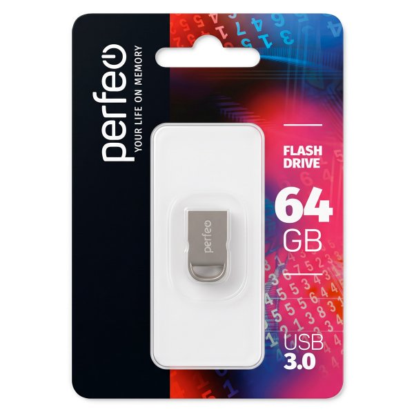 Флешка USB 64GB 3.0 Perfeo M11 metal series