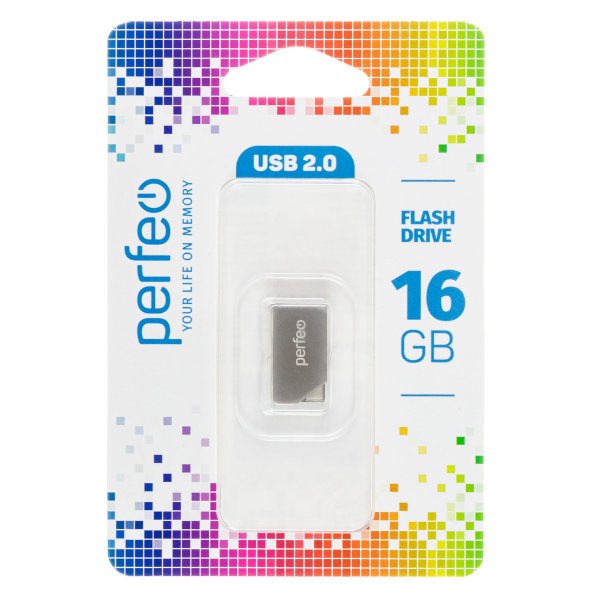 Флешка USB 16GB 2.0 Perfeo M12 Metal Series