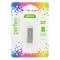 Флешка USB  8GB 2.0 Perfeo M13 Metal Series