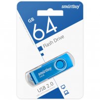 Флешка USB 64GB 2.0 SmartBuy Twist Blue