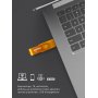 Флешка USB  4GB 2.0 SmartBuy Twist Yellow
