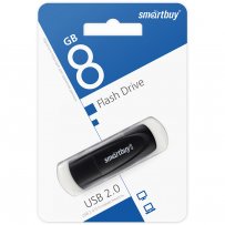 Флешка USB  8GB 2.0 SmartBuy Scout Black
