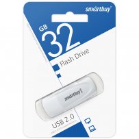 Флешка USB 32GB 2.0 SmartBuy Scout White