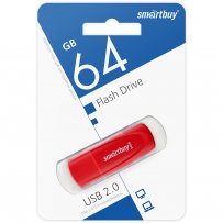 Флешка USB 64GB 2.0 SmartBuy Scout Red