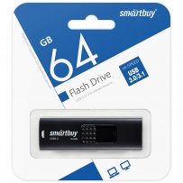 Флешка USB 64GB 3.0/3.1 SmartBuy Fashion Black