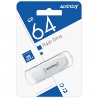 Флешка USB 64GB 3.0/3.1 SmartBuy Scout White