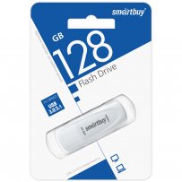 Флешка USB  128GB 3.0/3.1 SmartBuy Scout White