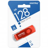 Флешка USB  128GB 3.0/3.1 SmartBuy Twist Red