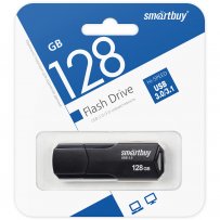 Флешка USB  128GB 3.0/3.1 SmartBuy CLUE Black