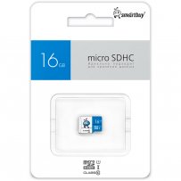 Карта памяти  16GB microSDHC class 10 SmartBuy UHS-1 Blue без адаптера