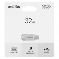 Флешка USB 32GB 3.0 SmartBuy MC35 Metal Dual (Type-C, Type-A)