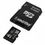 Карта памяти  32GB microSDHC class 10 SmartBuy U1 V10 для видеонаблюдения с адаптером SD