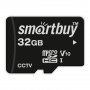 Карта памяти  32GB microSDHC class 10 SmartBuy U1 V10 для видеонаблюдения с адаптером SD