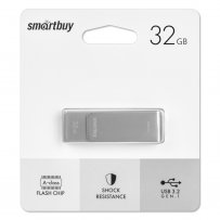 Флешка USB 32GB 3.0/3.2 Gen.1 Smartbuy M1 Metal Grey