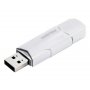 Флешка USB  4GB 2.0 SmartBuy CLUE White