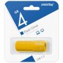 Флешка USB  4GB 2.0 SmartBuy CLUE Yellow