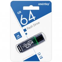 Флешка USB 64GB 3.0 SmartBuy Glossy Dark Grey