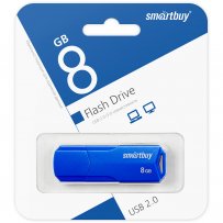 Флешка USB  8GB 2.0 SmartBuy CLUE Blue