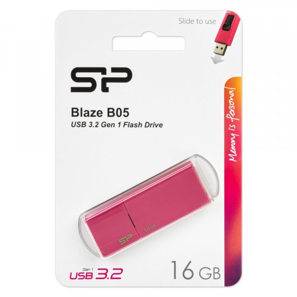Флешка USB 16GB 3.0 Silicon Power Blaze B05 Peach