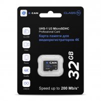 Карта памяти  32GB microSDHC class 10 X-CAN U3