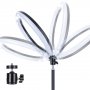Кольцевая LED лампа Camelion KD-810F C02 LED, штатив 70-200 см, d=26 см, держатель д/телефона, пульт