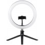 Кольцевая LED лампа Camelion KD-849 C02 LED, на триподе, настольная, d=26 см, держатель д/телефона