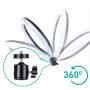 Кольцевая LED лампа Camelion KD-849 C02 LED, на триподе, настольная, d=26 см, держатель д/телефона