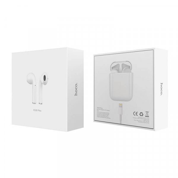 Bluetooth гарнитура (стерео)  TWS Hoco ES20 Plus, белый