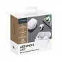 Bluetooth гарнитура (стерео)  TWS Deppa Air Pro 2 ANC, функция беспроводной зарядки Qi, белый