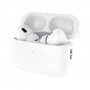 Bluetooth гарнитура (стерео)  TWS Deppa Air Pro 2 ANC, функция беспроводной зарядки Qi, белый