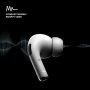 Bluetooth гарнитура (стерео)  TWS Deppa Air Pro 2 ANC, функция беспроводной зарядки Qi, белый