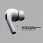 Bluetooth гарнитура (стерео)  TWS Deppa Air Pro 3 ANC, BT5.3, LCD, 350 mAh, белый