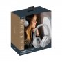 Bluetooth гарнитура (стерео) Deppa Stereo Ultra ANC/ENC, BT 5.4, 500мАч, накладная, серебро