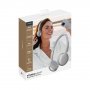 Bluetooth гарнитура (стерео) Deppa Stereo Light ANC/ENC, BT 5.4, 300мАч, накладная, серебристый