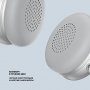 Bluetooth гарнитура (стерео) Deppa Stereo Light ANC/ENC, BT 5.4, 300мАч, накладная, серебристый