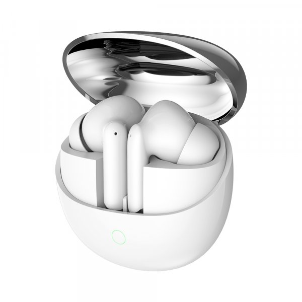 Bluetooth гарнитура (стерео)  TWS Deppa Air Joy, BT 5.3, 250мАч, белый